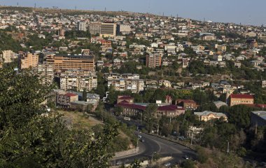 Yerevan şehir güzel bir görünümü.