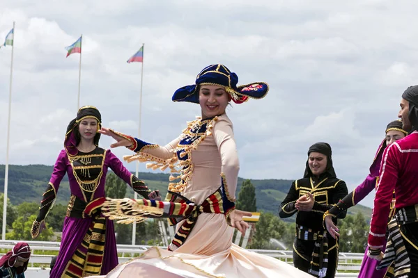 Highland Dance in Pyatighorsk city. — Stock Photo, Image