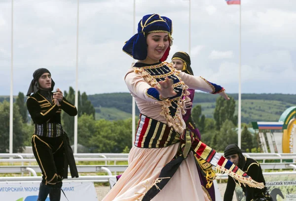 Highland Dance in Pyatighorsk city. — Stock Photo, Image