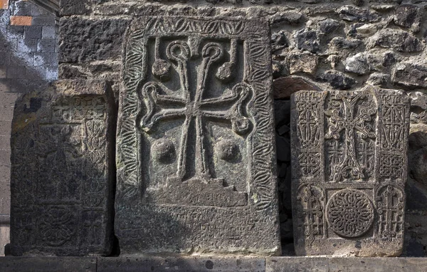 Khachkar starożytnej Armenii — Zdjęcie stockowe