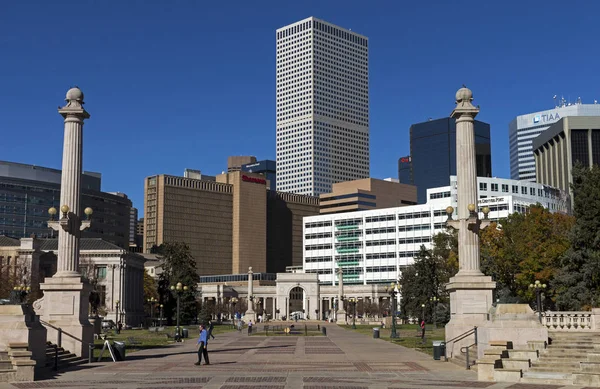 Vista dal centro di Denver — Foto Stock