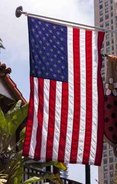 Amerikan Bayrağı yakın plan.