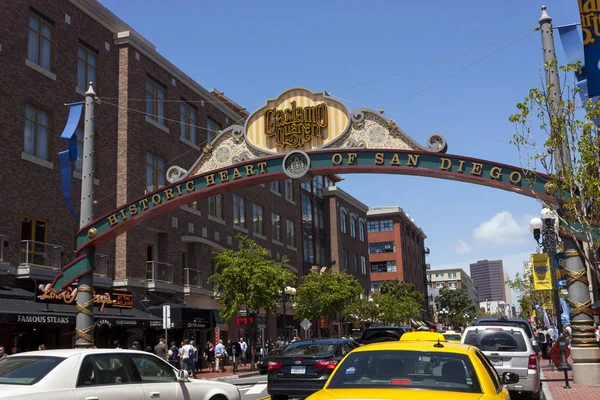 Het Gaslamp Quarter in San Diego — Stockfoto