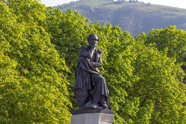 Russian monument to poet  Lermontov — Stock Photo, Image