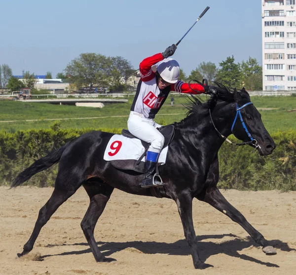 Corrida de cavalos para o prêmio da "Abertura da temporada de corrida ". — Fotografia de Stock