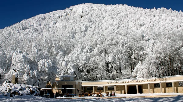 Vedute della sorgente Smirnovsky e della montagna di Ferro . — Foto Stock