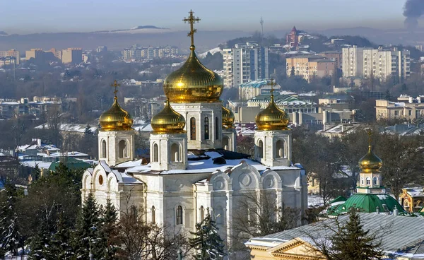 Καθεδρικός Ναός Του Σωτήρος Στην Πόλη Pyatigorsk Βόρειος Καύκασος Ρωσία — Φωτογραφία Αρχείου