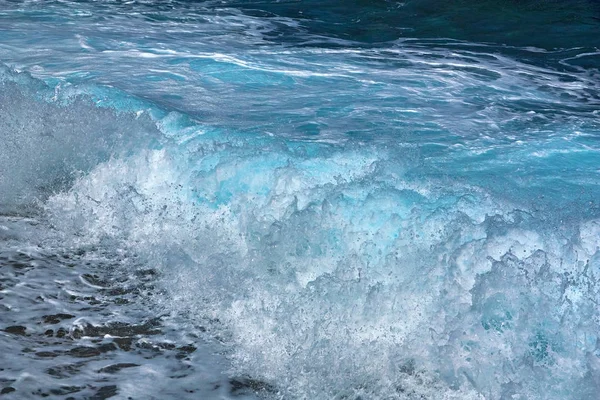 Güzel güçlü deniz dalgası. Sörf. Soyut su arka plan. — Stok fotoğraf