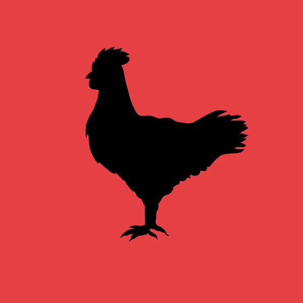 Poulet tiré à la main — Image vectorielle