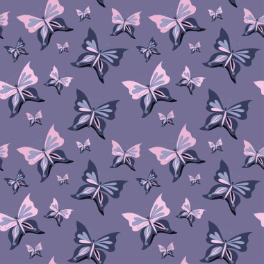 butterfliesl seamless modeli