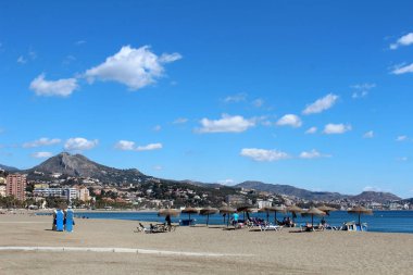 Malagueta Plajı Malaga, İspanya