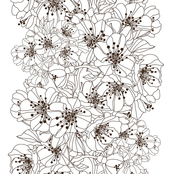 Квітковий візерунок безшовні — стоковий вектор