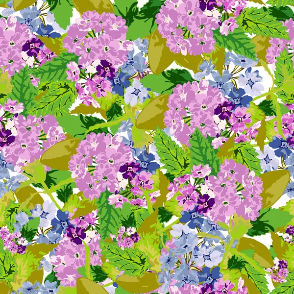 Motif floral sans couture — Image vectorielle