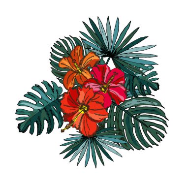 hibiscus floral bouquet