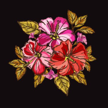 hibiscus floral bouquet