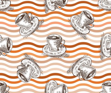 kahve seamless modeli