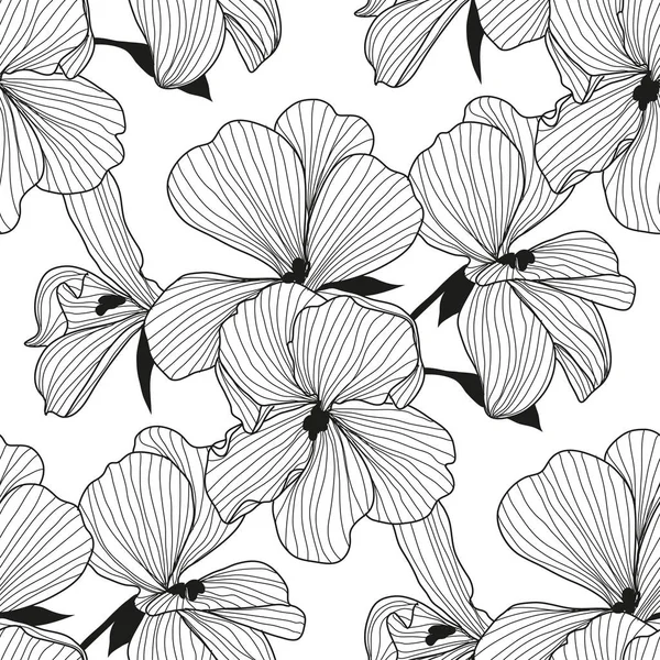 Bloemen naadloos patroon — Stockvector