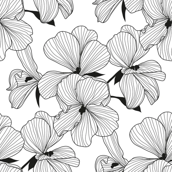 Motif floral sans couture — Image vectorielle