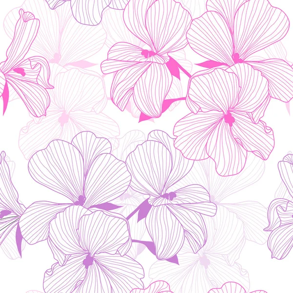 Bloemen naadloos patroon — Stockvector