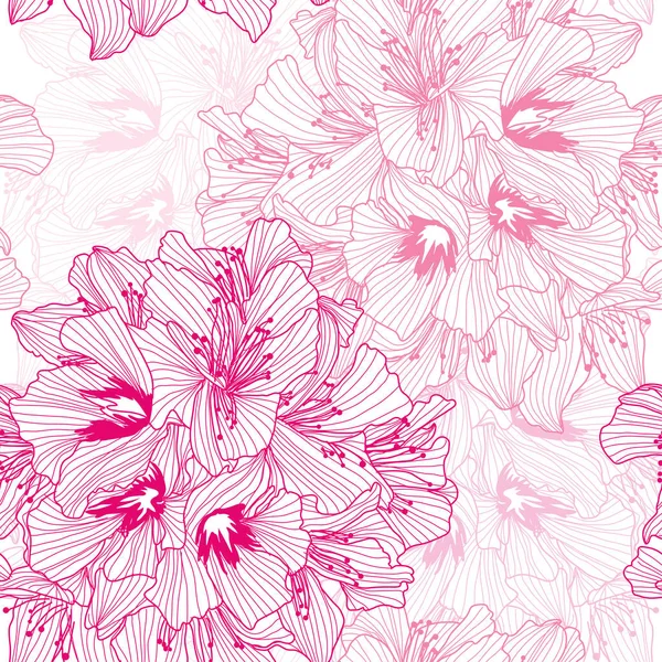 Motif floral sans couture — Image vectorielle