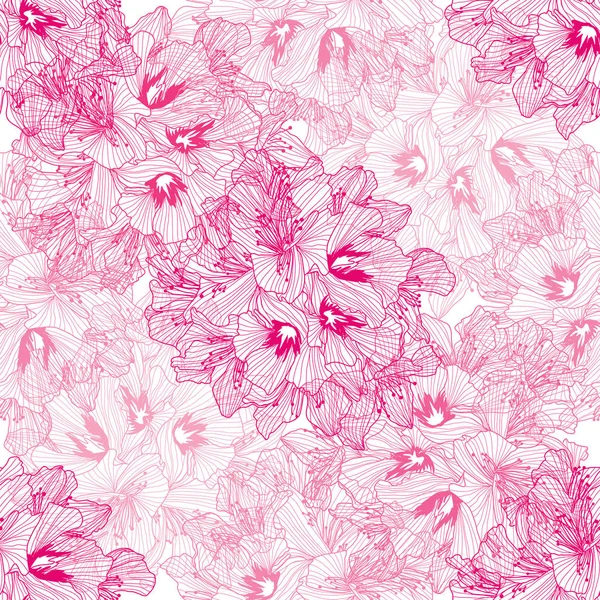 Motif floral sans couture — Image vectorielle