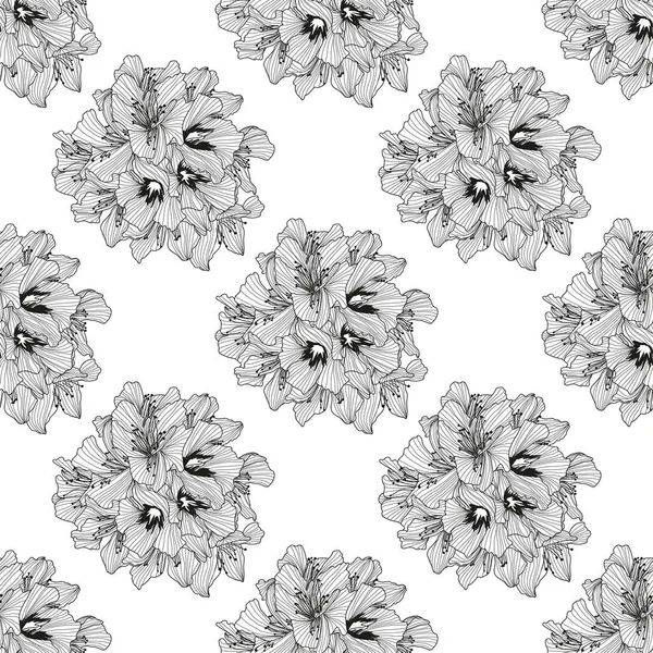 Bloemen naadloos patroon — Stockvector