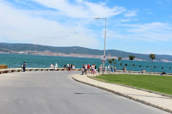 Uitzicht op de stad van Sunny Beach, Nessebar, Bulgarije — Stockfoto