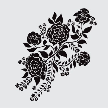 soyut çiçek dekorasyonu