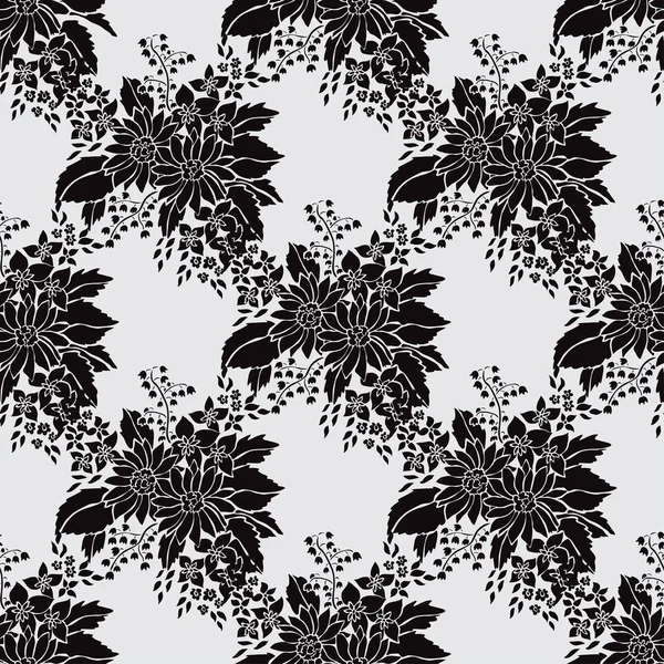 Motif floral sans couture — Image vectorielle