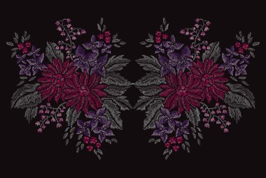 Nakış çiçek dekorasyon