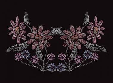 Nakış çiçek dekorasyon