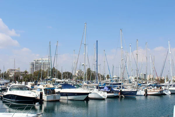 Port Larnaka, Kıbrıs — Stok fotoğraf