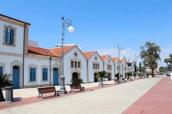 Pohled na město Larnaca, Kypr — Stock fotografie