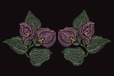 Nakış çiçek dekorasyon