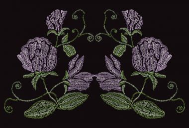 Nakış çiçek dekorasyon