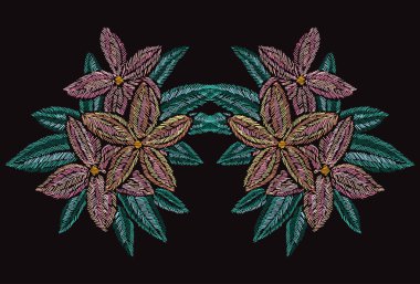 Nakış çiçek dekorasyon