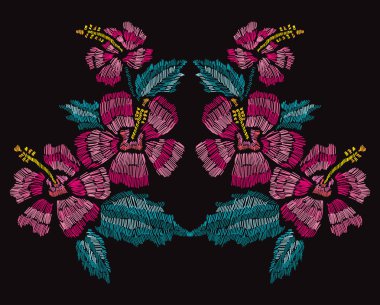 Nakış çiçek dekorasyon