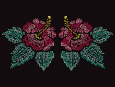 Nakış çiçek dekorasyon