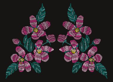 Nakış çiçek dekorasyon
