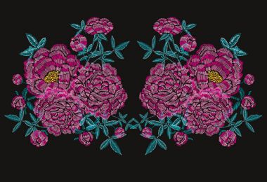 Nakış çiçek dekorasyon