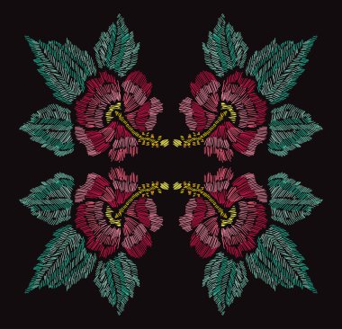 Nakış çiçek dekorasyon