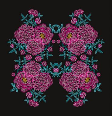 Nakış çiçek dekorasyon