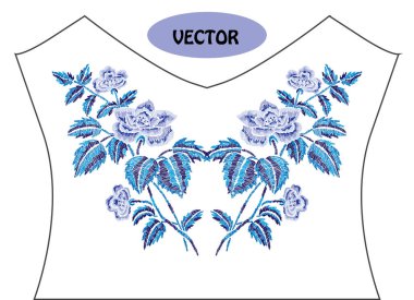 Nakış çiçek buketi