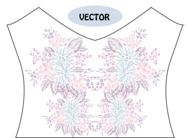 Nakış çiçek buketi