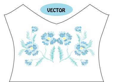 Nakış çiçek buketi