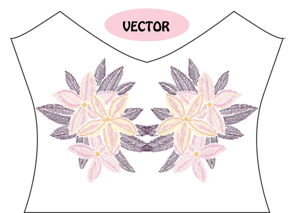 Nakış çiçek buketi