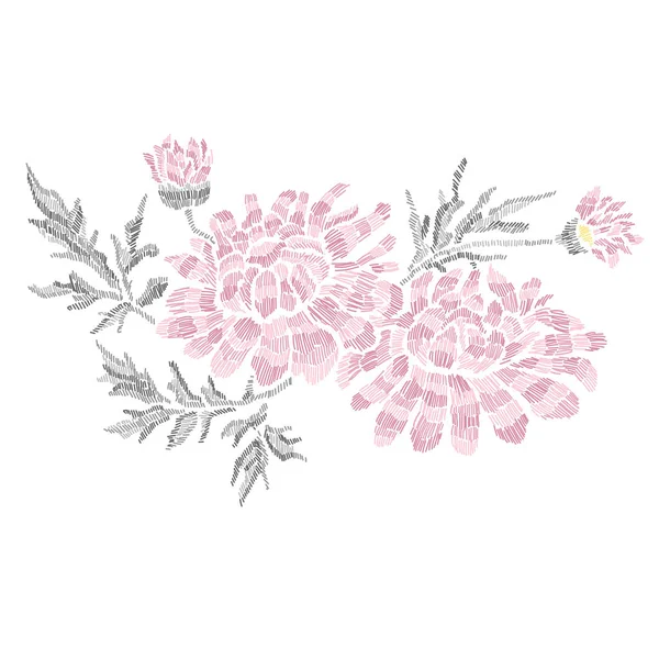 Bouquet floral décoratif — Image vectorielle