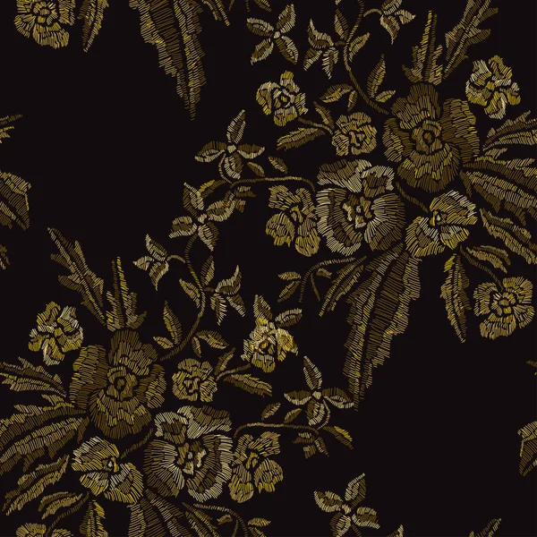 Nakış çiçek seamless modeli