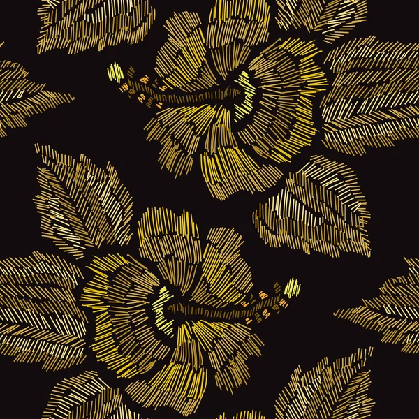 Nakış çiçek seamless modeli