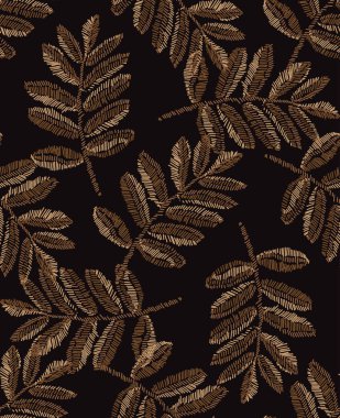 Nakış çiçek seamless modeli